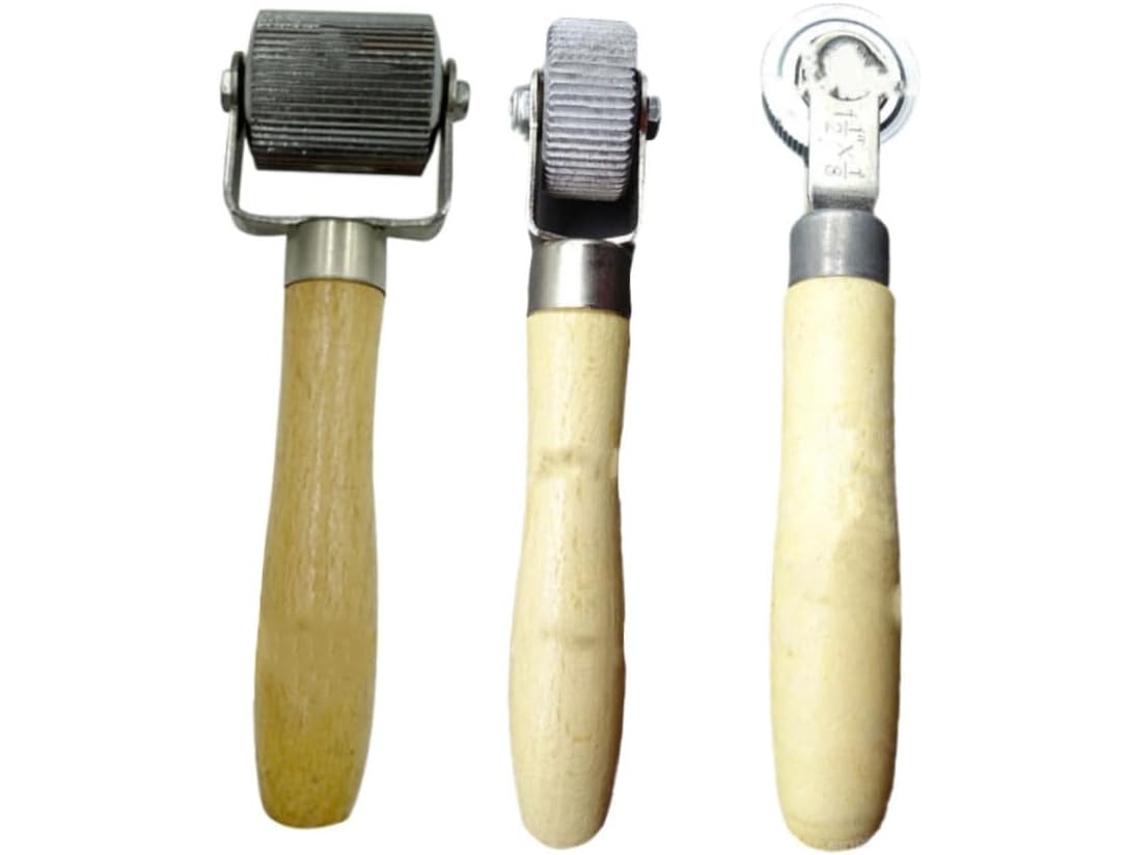 Conjunto De 3 Rolos Compactadores Para Reparo Pneus Carros E