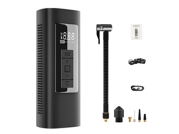 Bomba elétrica portátil, 6000mAh, 150psi, com luz SOS, para pneus de carro, moto, bicicleta, sem marca