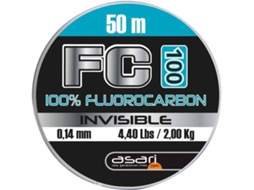 Linha de Pesca de fluorcarbono ASARI Fc 100 Fluorocarbon (0.330 mm - 0,20 mm)