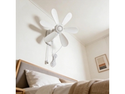 Ventilador De Parede Silencioso 16, 5 Polegadas Com Controle Remoto, Operação Usb 5v Com Temporizador, 4 Velocidades
