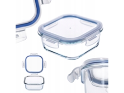 Recipiente de vidro para alimentos Kadax, recipiente para armazenamento de alimentos de 320 ml com tampa
