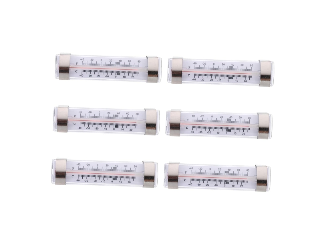 Lurelia Termómetro Para Frigorífico, 6 Unidades, Para Frigorífico E Congelador, Alta Precisão