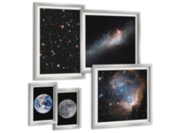 Conjunto De Pinturas Paisagens Espaciais Galáxia Espelharte (5 Peças)
