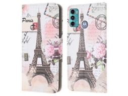 Capa Textura Cruzada Torre Para Motorola Motorola Moto G60/g40 Fusion Multicor