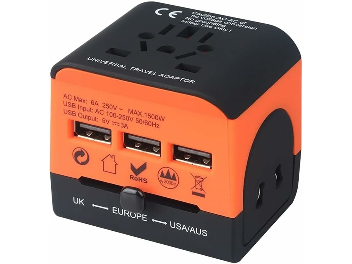 Adaptador Para Celular Laptop Câmera Barbeador De Energia