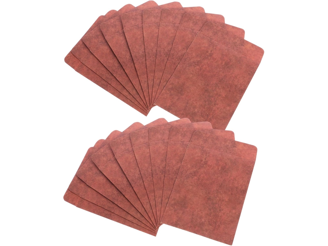 Envelopes Em Papel Kraft Vintage Marrom 50 Peças Para Grãos