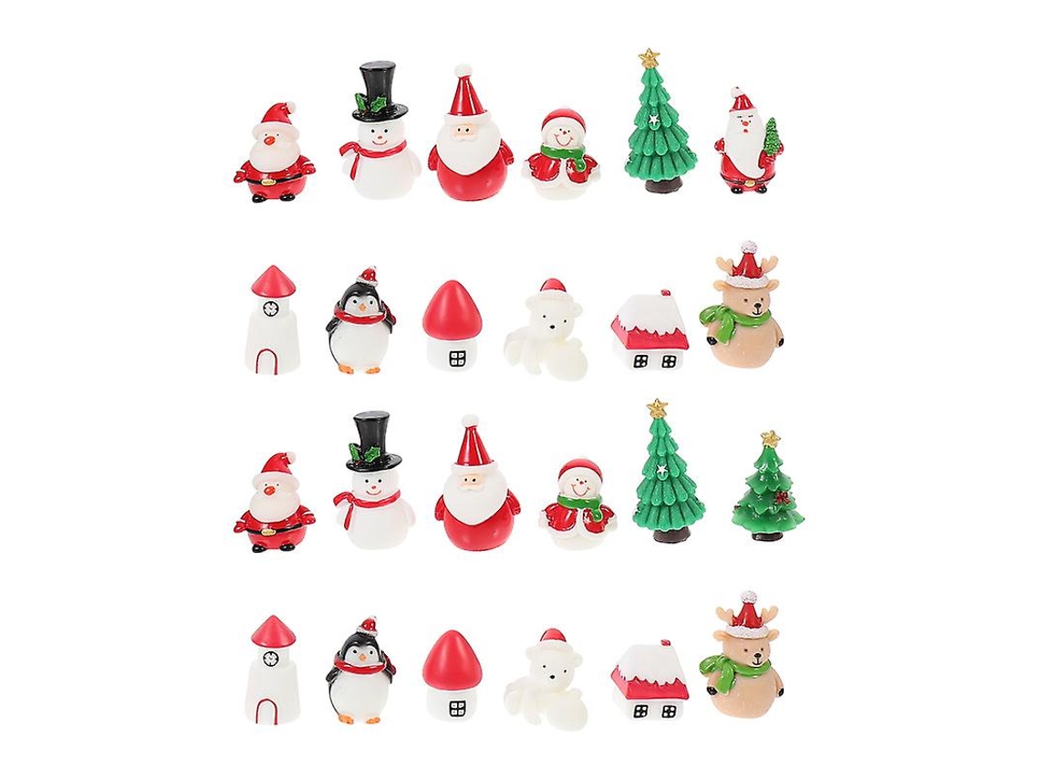22 Peças De Enfeites Em Miniatura De Natal Allinless
