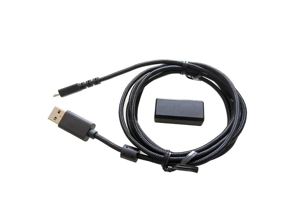Cabo adaptador de carregamento USB trançado para mouse Logitech G502 | S/MARCA