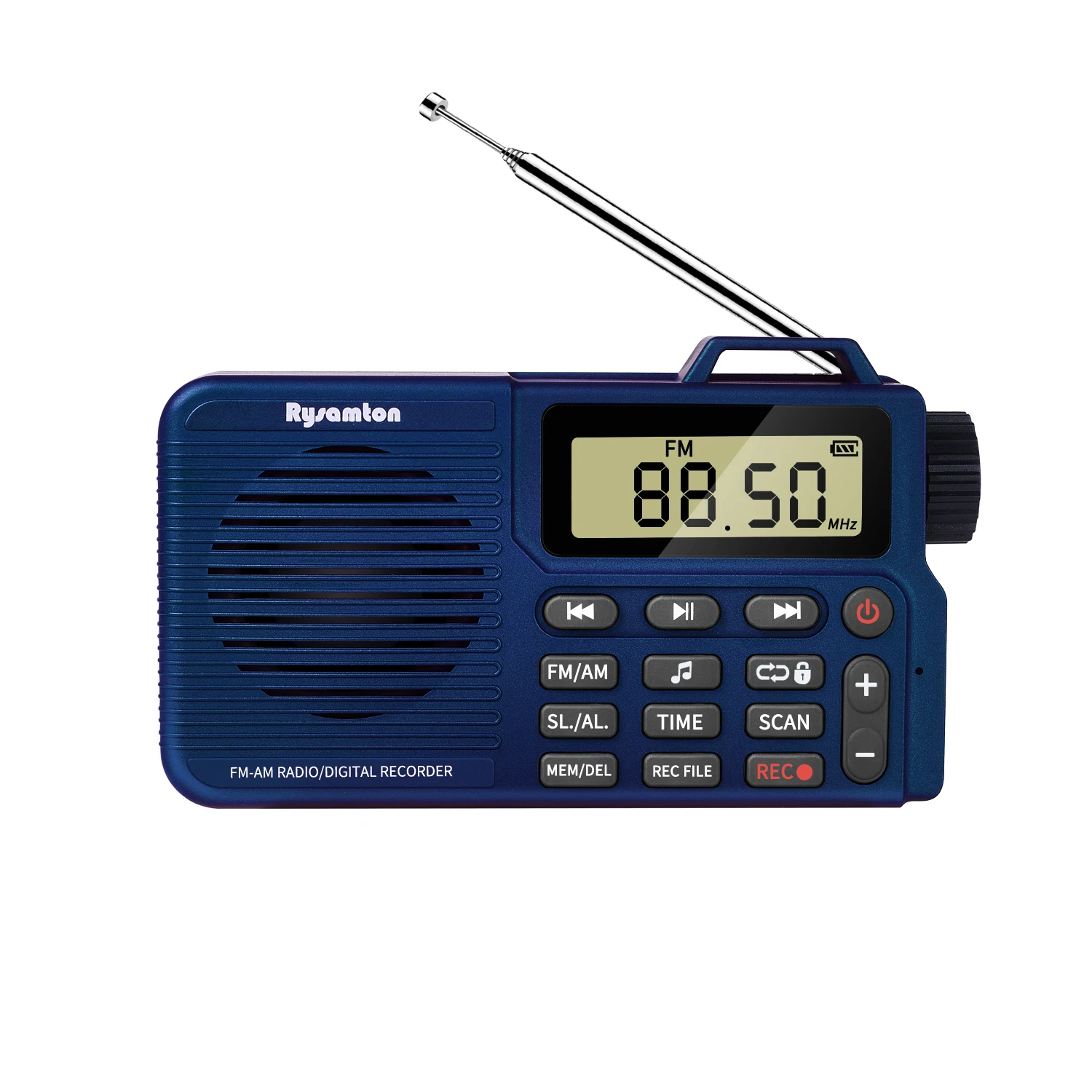 Mini Rádio FM/AM DSP Recarregável Alto Falante Bluetooth Gravador Temporizador MDUG