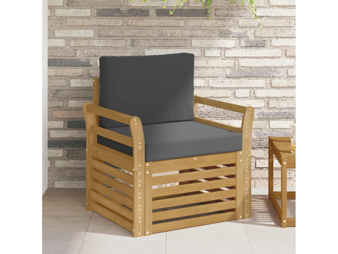 Vidaxl Conjunto De Sofás Para Exterior Poliéster Branco
