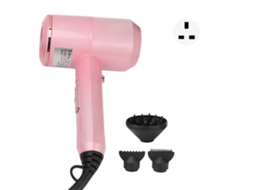 2026 secador de Cabelo Elétrico de Alta Potência com Proteção Contra Sobreaquecimento e Íons Negativos Rosa Plug Uk 220v para Casa