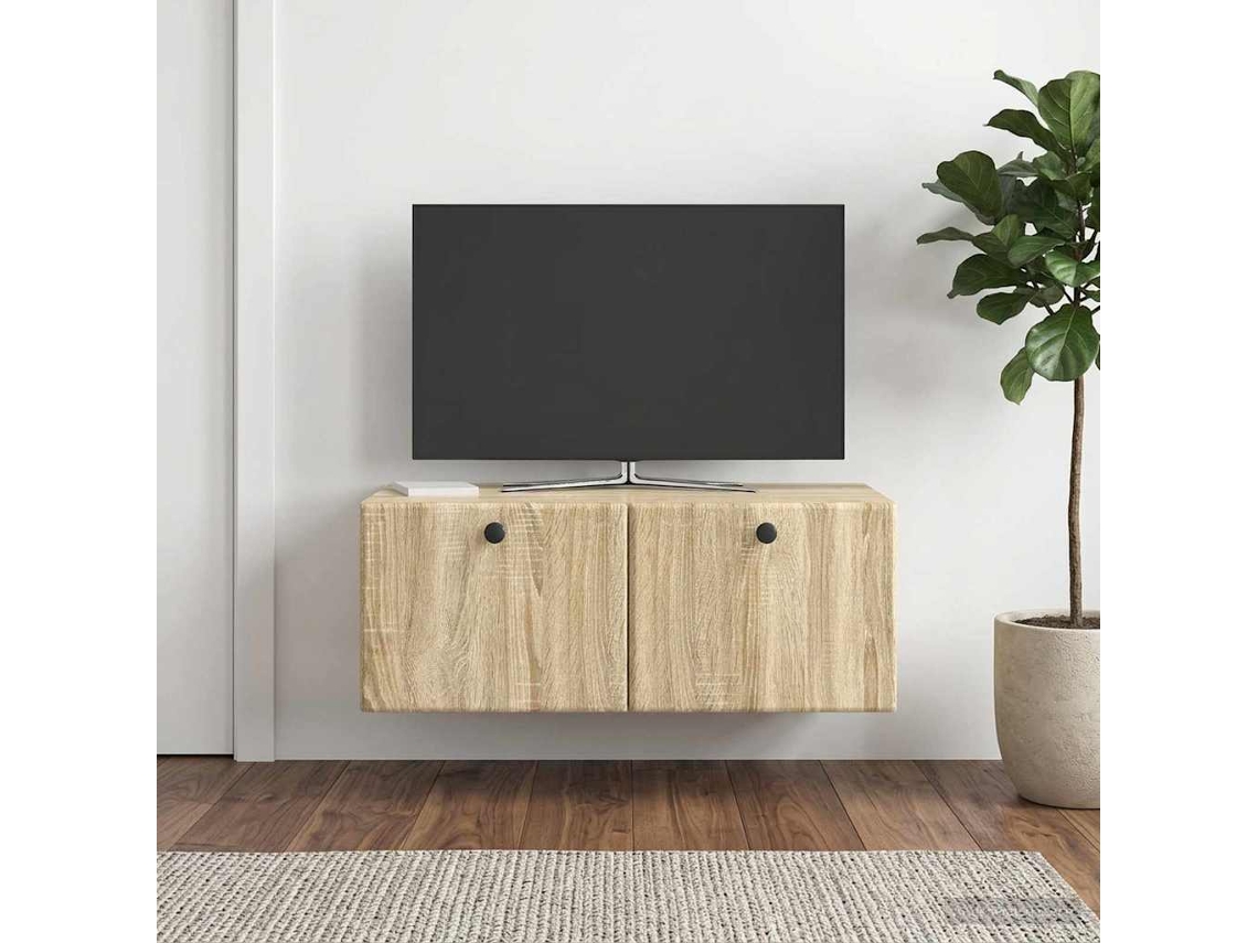 Vidaxl Gabinete De Tv De Parede 78,5 X 41 X 30 Cm Carvalho Sonoma