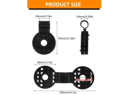 Laxiscreed Clips Para Sombrite De Plástico Com Fecho Pesado E Aperto Seguro