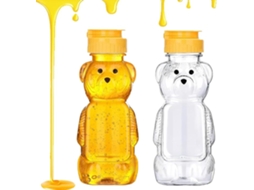 2 Garrafas de Mel ZYBLSSBB de 250 ml com dosificador