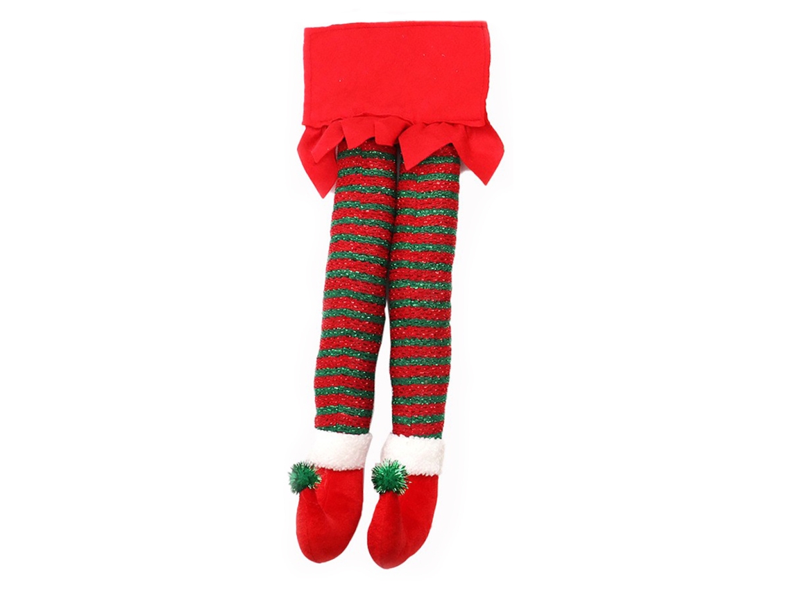 Decoração De Natal Laxiscreed: Enfeite De Elfo De Pé Para Carro E Lareira Em Vermelho