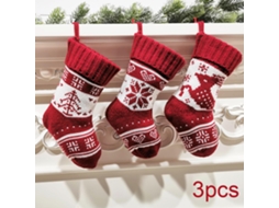 Meia De Natal Decorativa Laxiscreed Com Floco De Neve Para Presentes E Festas Natalícias