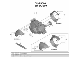 Du-E8000 2 Unidades Pretoshimano