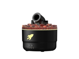Umidificador Ultrassônico Silencioso para Aromaterapia com Difusor de Óleos Essenciais e Led de 7 Cores, Preto BRILVIBERA