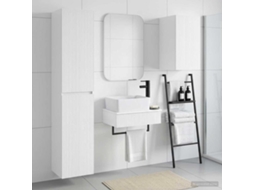 Vidaxl Conjunto De Móveis Para Banheiro 3 Unid. Branco Brilhante