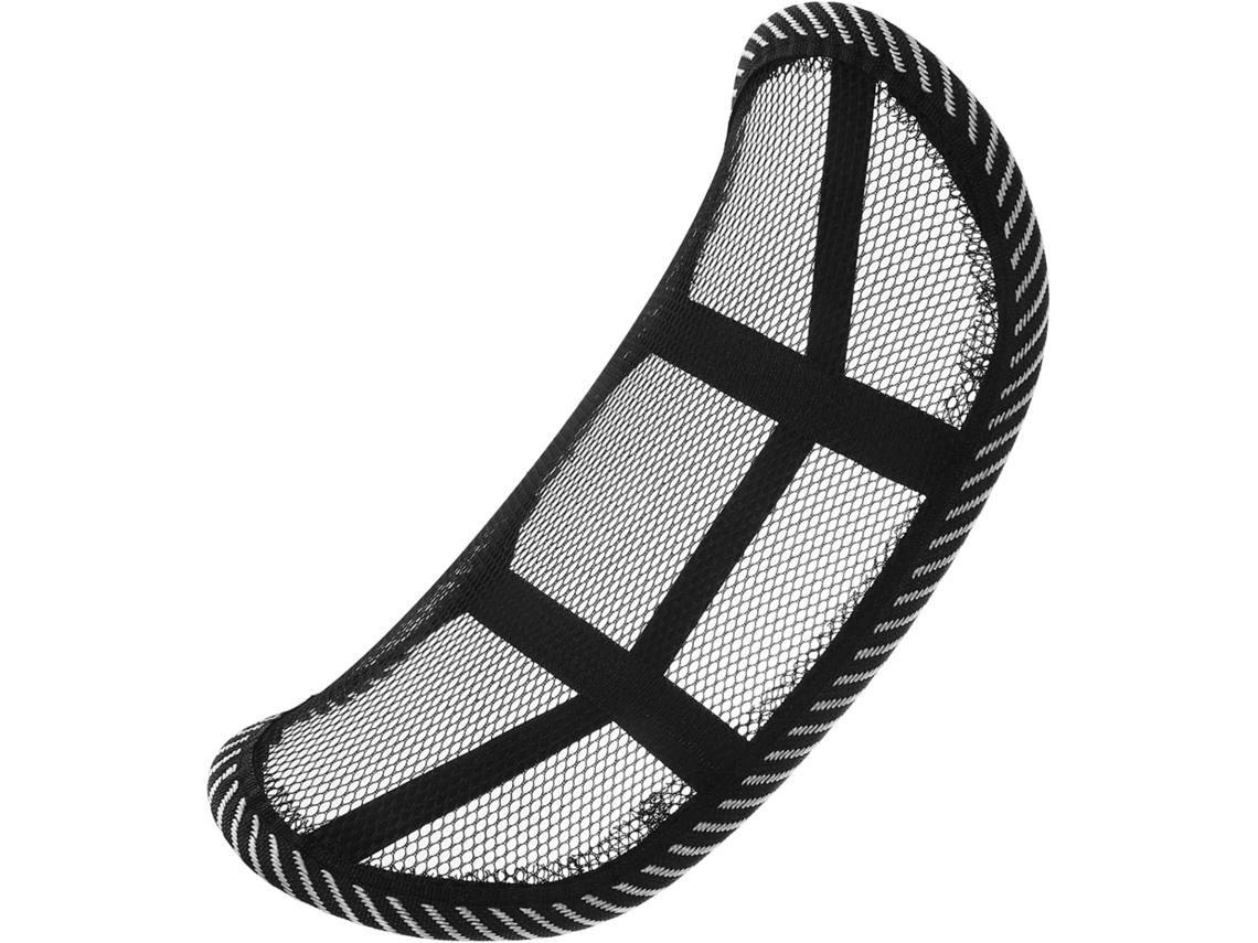 Almofada De Neoprene Preta Para Assento De Carro Com Suporte Cervical Ajustável.