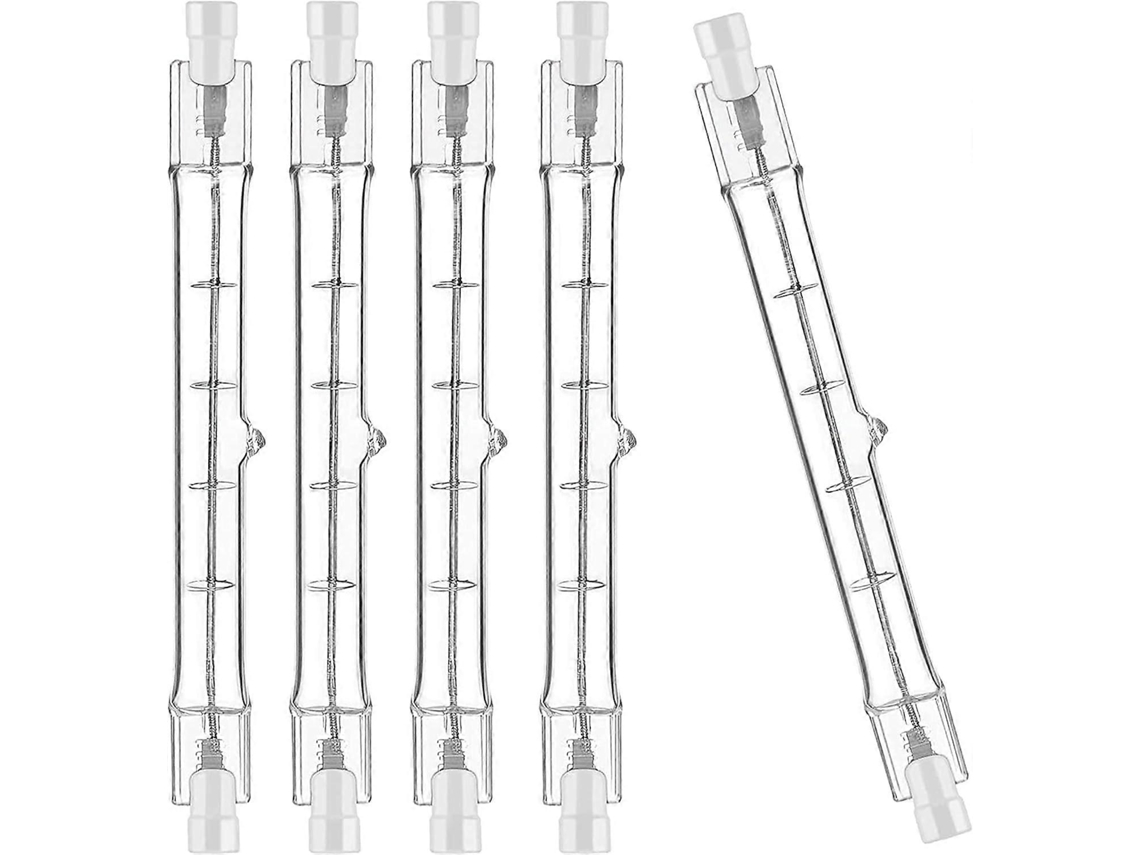 Rebe pacote de 5 Lâmpadas Halógenas R7s 118mm 400w 230v Regulável 2700k 4000lúmens para Iluminação Residencial Loja Escritório Cena