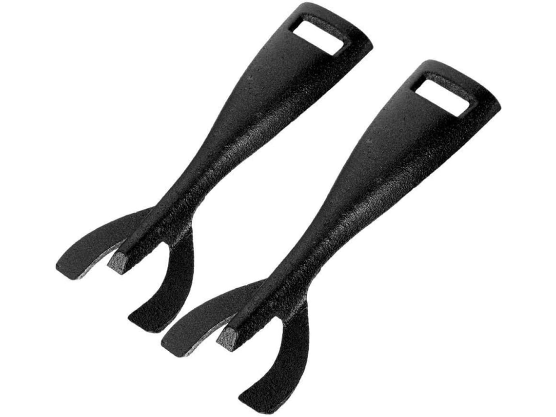 Pinça De Ferro Para Churrasco 2 Peças, Ferramenta Prática, Durável E Bem Feita Para Segurar Bifes Grelhas Durante O