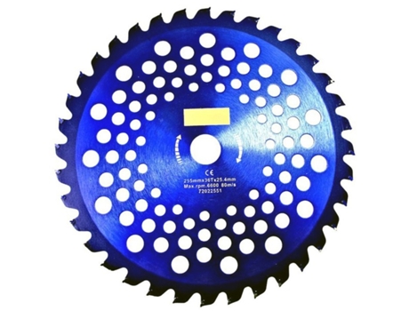 Discos para Triturar Lâmina de Aço para Madeira 255mm x 36D com Orifícios de Arrefecimento Tradeox