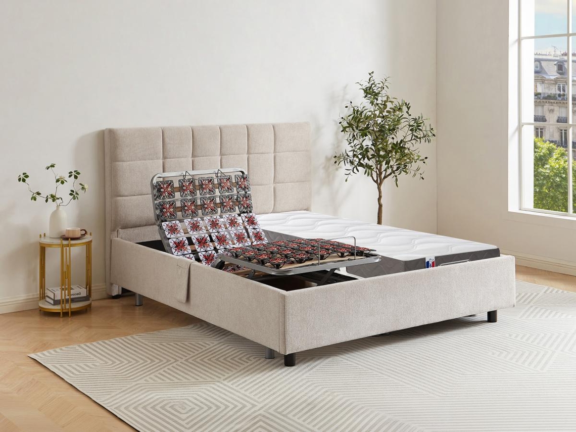 Estrado Articulada Jofar VENTE-UNIQUE.PT Bege (2x70x190cm)