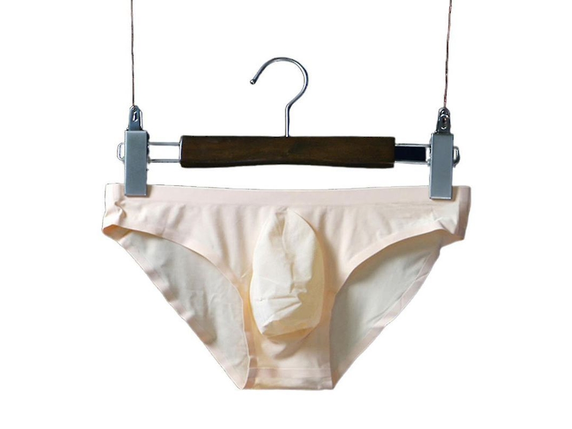 2026 braguitas Sem Costuras de Seda de Gelo para Homens com Bolsa Protrudente de Cintura Baixa Leve