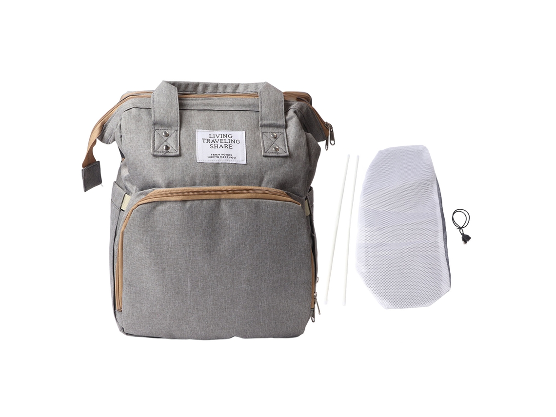 Primerox mochila de Fraldas para Bebê com Grande Capacidade Plegável e Interface Usb para Outdoor
