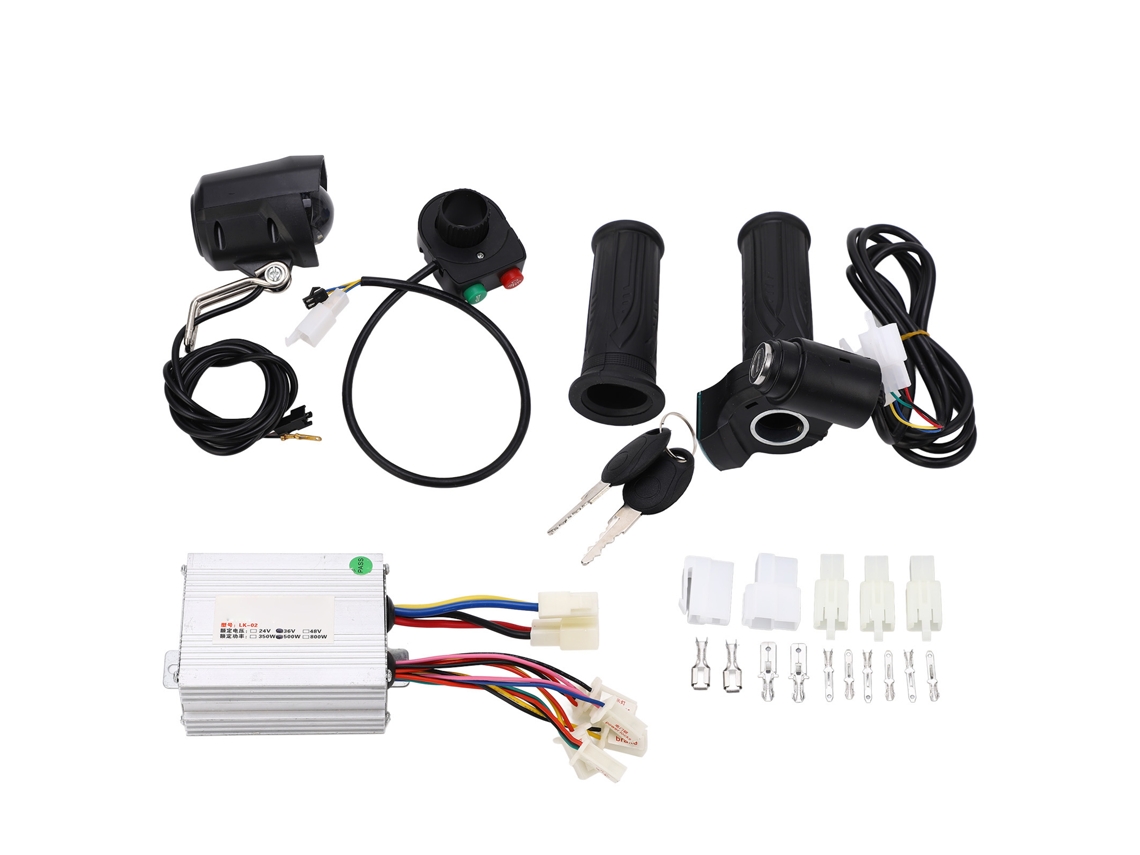 Kit de Controlador para Bicicleta 36V 500W com Mando de Aceleração S/MARCA