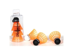Volante De Speed Badminton Vicfun Tubo Com 3 Volantes Laranja Néon