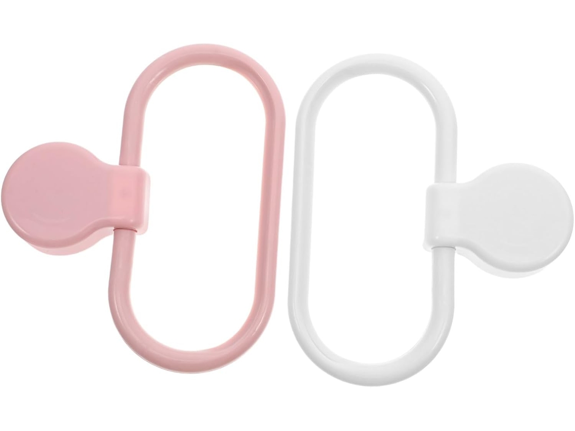 Conjunto De 2 Argolas Adesivas Para Toalhas, Sem Necessidade Furar,