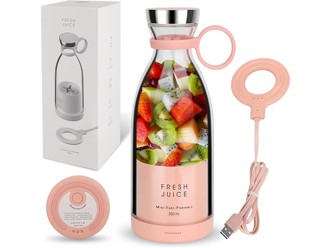 Liquidificador portátil Slowmoose de tamanho pessoal, alimentado por bateria e USB