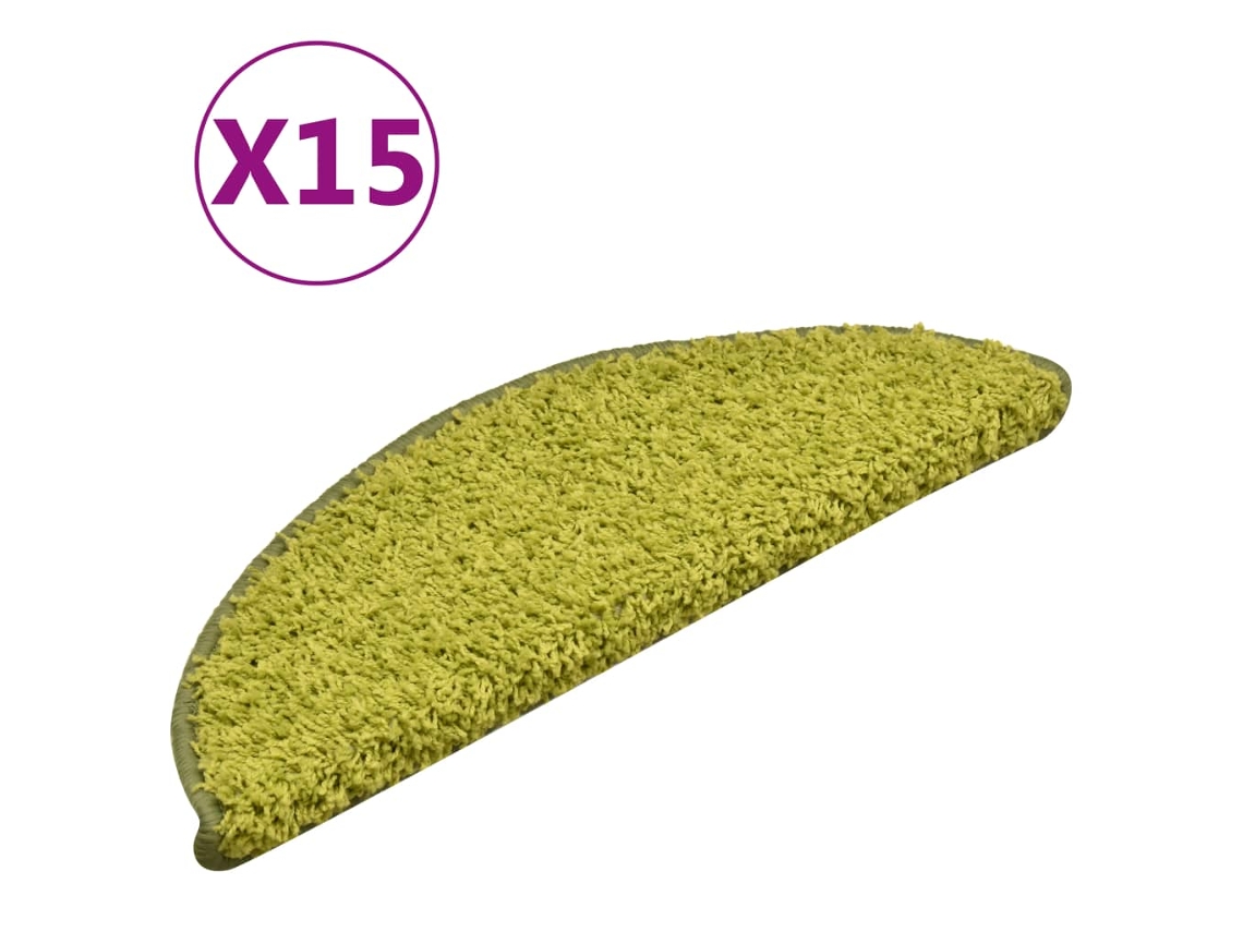 Carpet Stair Tread, Carpet Stair Treads Vidaxl Verde Polipropileno (56 X 17 X 3 Cm)