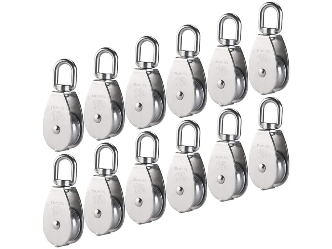 Polias AQUAFORGE em Aço Inoxidável 15mm M15 com Gancho