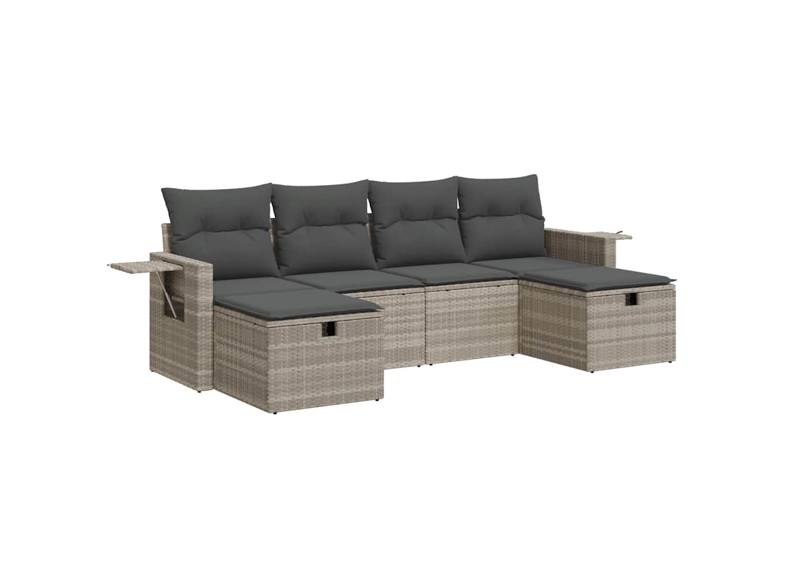 Garden Sofa Set, Garden Sofa Sets Vidaxl Cinzeto Rattan / Vime (n/a)