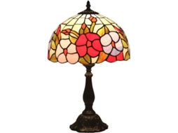 Abajur De Mesa Tiffany Estilo Pastoral, Feito À Mão, Para Cabeceira, Portátil, Em Etilofeno, Para Uso Noturno Lamille