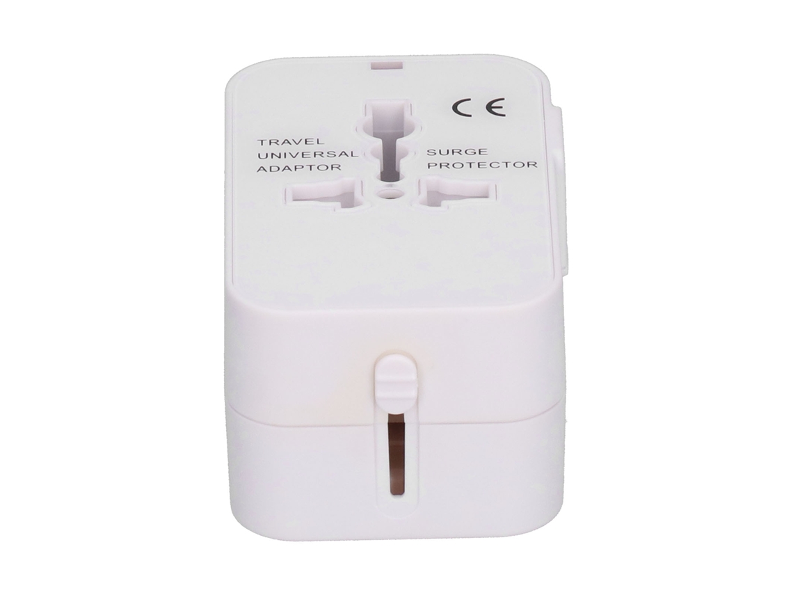 Laxiscreed Adaptador De Viagem Universal Com Duplo Carregamento Usb Para Uso Global