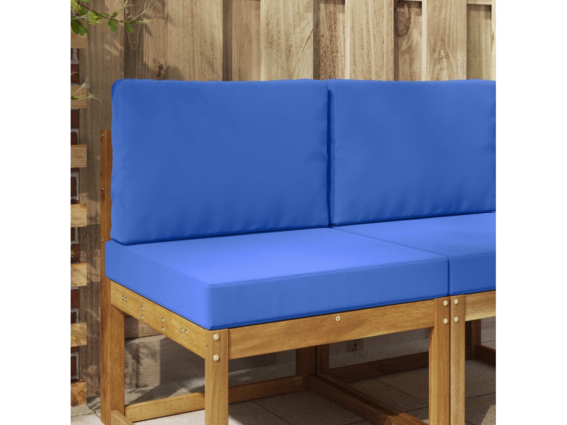 Vidaxl Almofada Para Sofá Externo Poliéster Azul Royal 60 X 60 Cm
