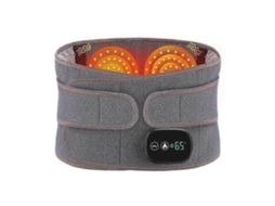 Cinta Lombar De Massagem Com Aquecimento Por Luz Vermelha E Carregamento Usb Para Aquecimento Da Cintura E Terapia De Alívio Da Dor.