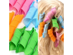 Conjunto De 18 Peças Modeladores Cachos Mágicos Instantâneos, Com Mudança Rápida Cor, Sem Necessidade Calor. Acessórios Beleza.-aquaforge