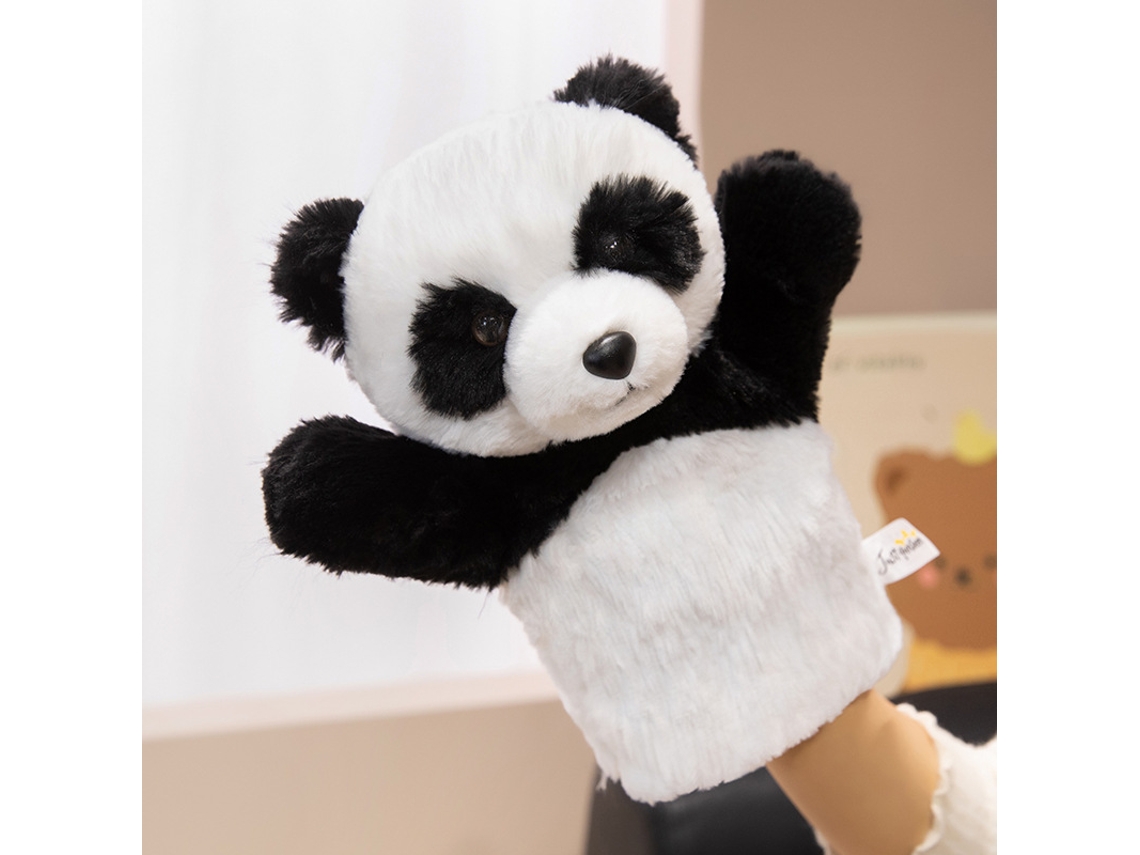 Fantoche de Pelúcia Animal da Floresta Qz Meio Corpo Interativo para Ensino e Apresentação Panda CHABERLU