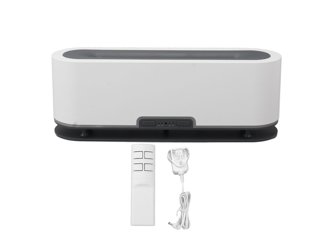 Umidificador Difusor de Aromaterapia com Luz Ambiente Colorida e Efeito de Chama Simulada 200ml