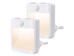 Conjunto De 2 Luzes Noturnas Com Sensor De Movimento, Liga/desliga Automático, Luz Noturna Infantil Branca Natural 4000k, Autoadesiva Para Armários