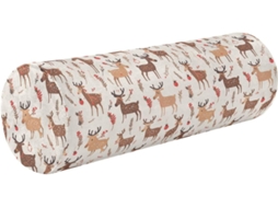 Almofada Redonda de Natal Suporte Ergonômico Ideal para Viagens, Casa e Escritório