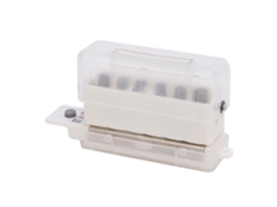 Furador de Papel 6 Furos Mini Portátil 5.5mm Diâmetro 9.5mm Espaçamento Abs para A4 A5 B5 Planners Folhas Soltas