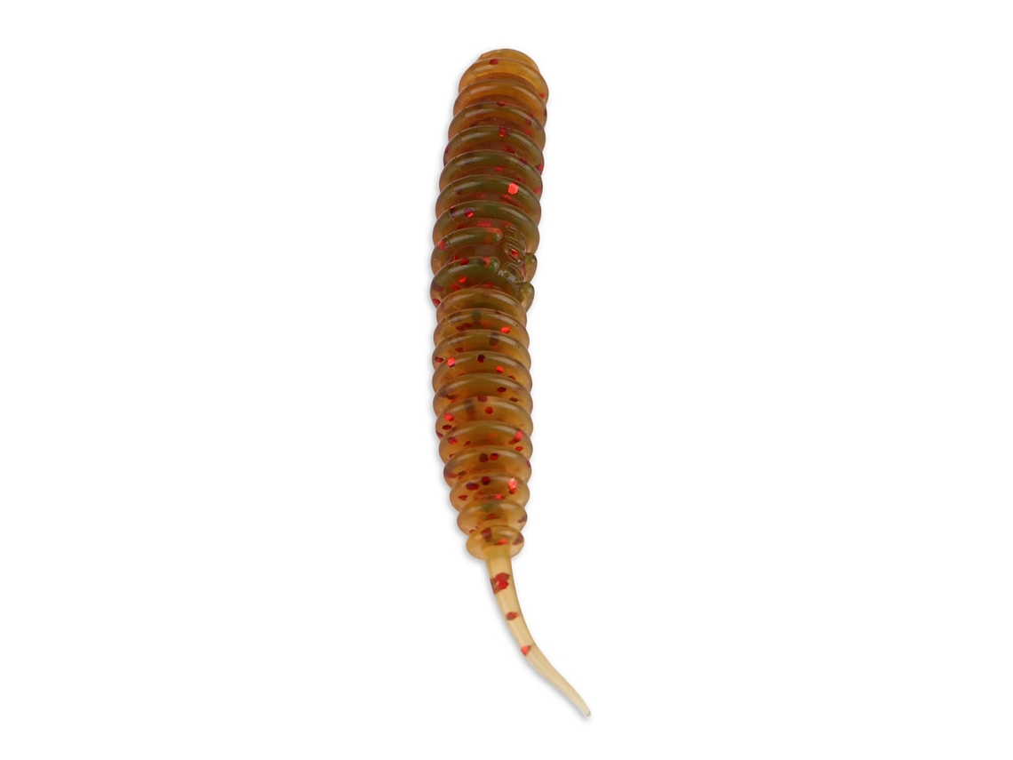 Kit 20 Iscas de Pesca Vermes Soft Marrons