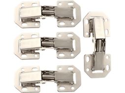 Conjunto De 4 Dobradiças Aço Reforçado Para Armários, Com Parafusos