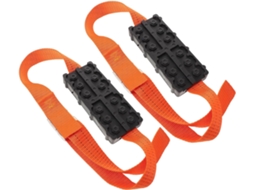 Tapete Antiderrapante Multifuncional Para Pneus, Feito De Liga De Zinco E Nylon Resistente.